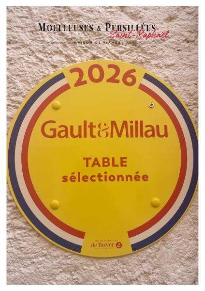 Moelleuses et Persillées Saint-Raphaël, récompensé par Gault & Millau