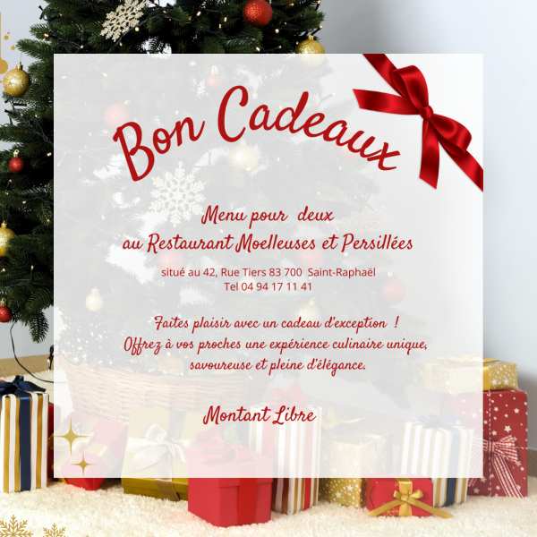 Bon cadeau personnalisable, un présent gourmand et raffiné